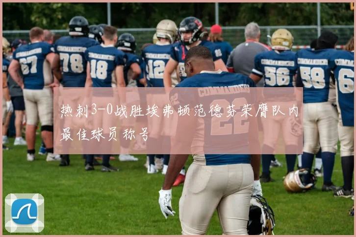 热刺3-0战胜埃弗顿范德芬荣膺队内最佳球员称号